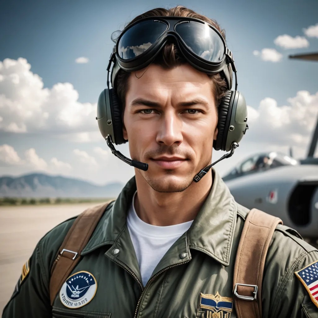 Air Force Aviator Photo Style