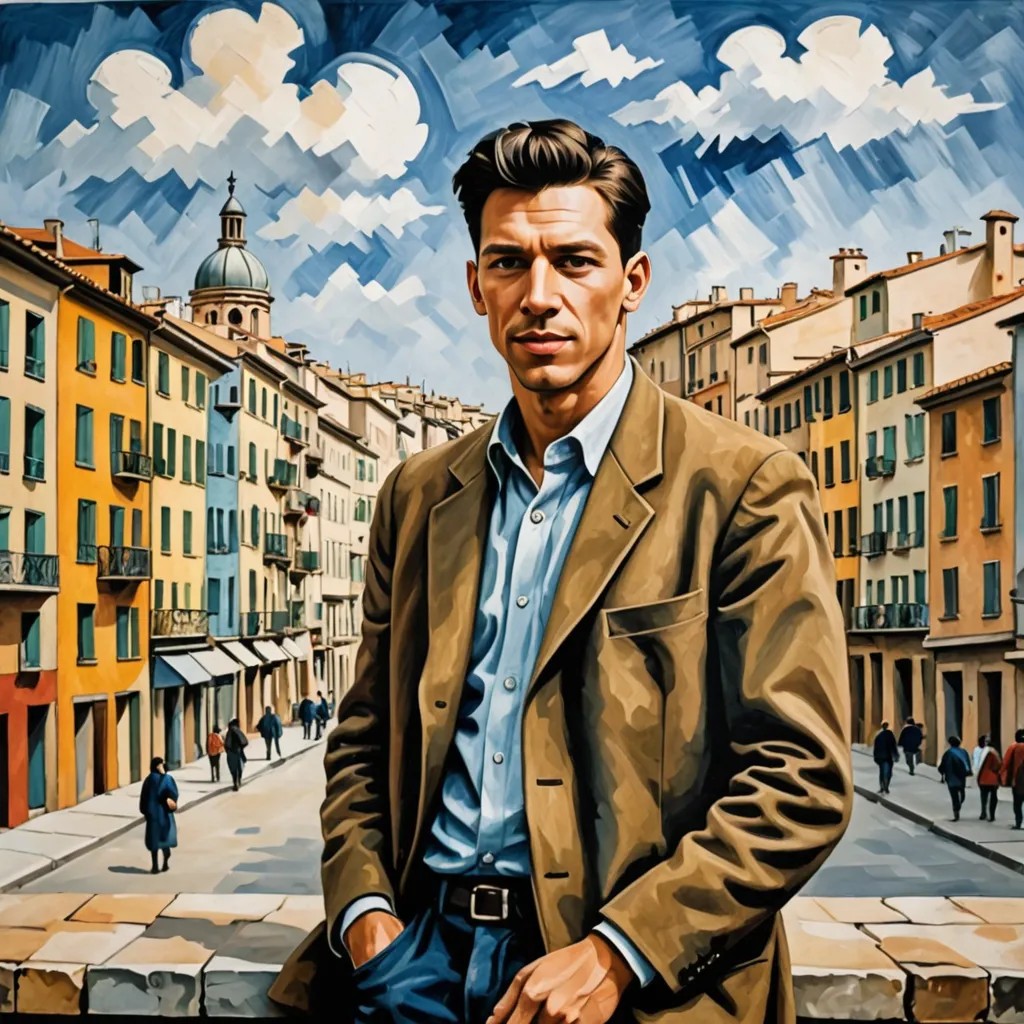 Converted Cityscape Painting Picasso Art image