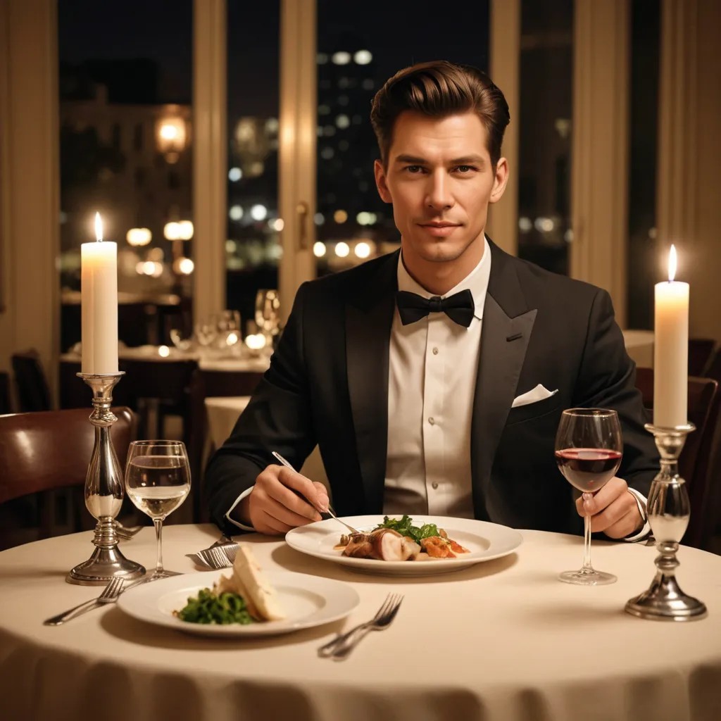 Elegant Romantic Dinner Companion Photo Style
