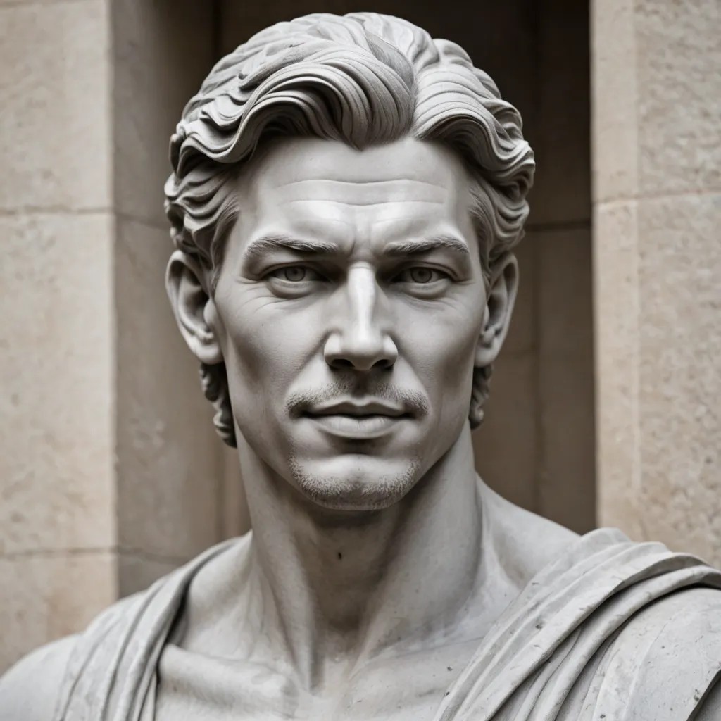 Grey Stone Sculpture Photo Style