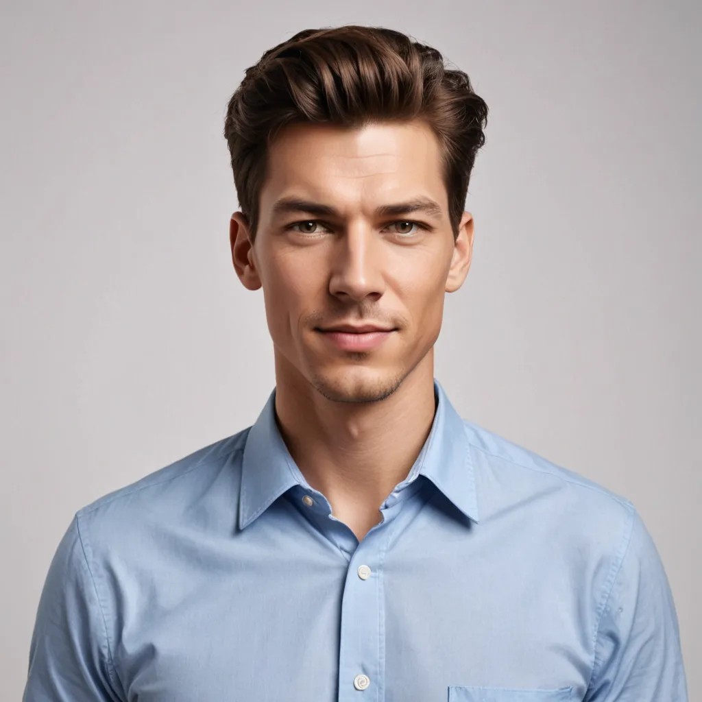 Please make a 1×1 picture for resume Photo Style