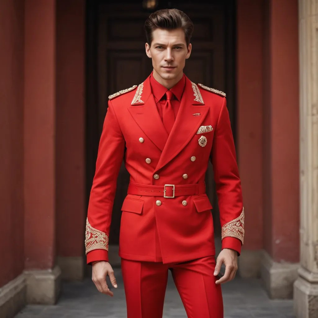 Red Attire Photo Style