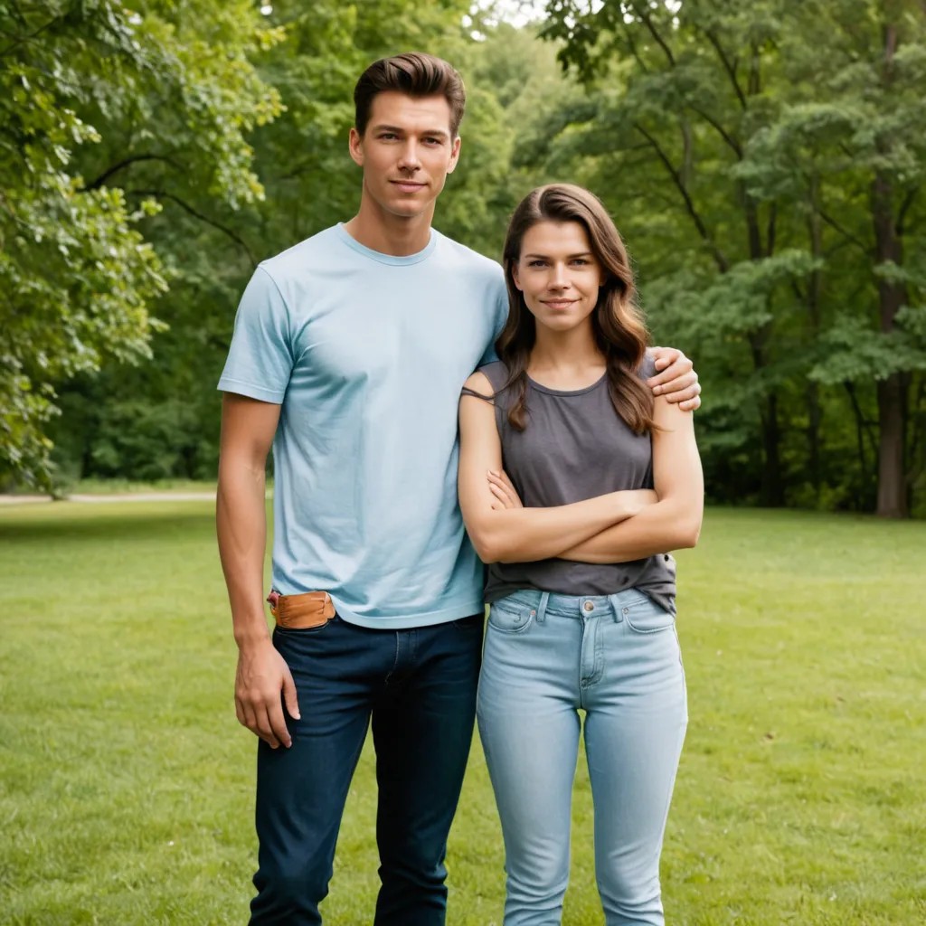 Standing with Teenage Daughter Photo Style