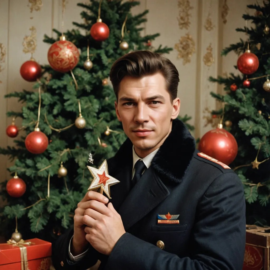 USSR New Year Photo Style