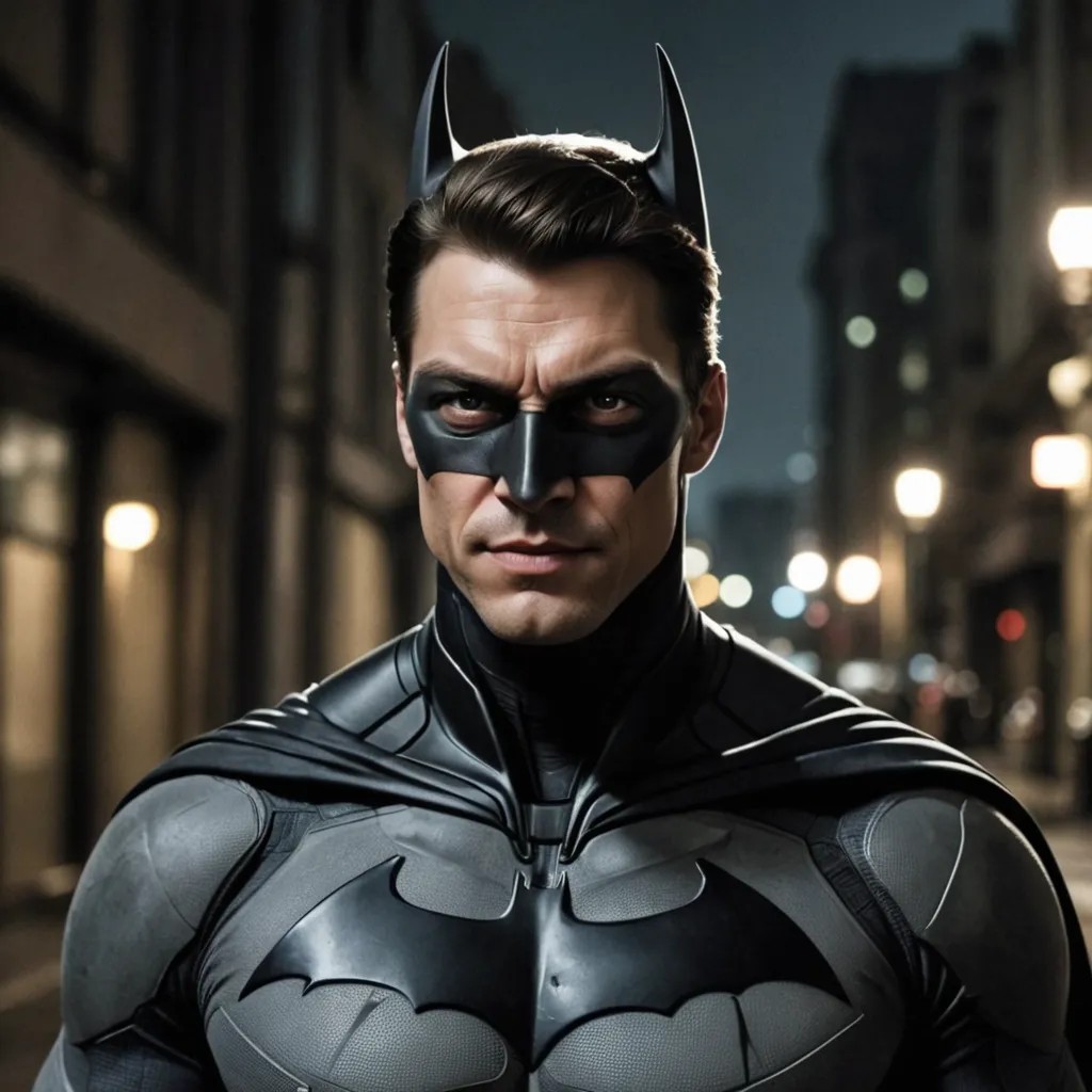 Batman with No Mask On Photo Style