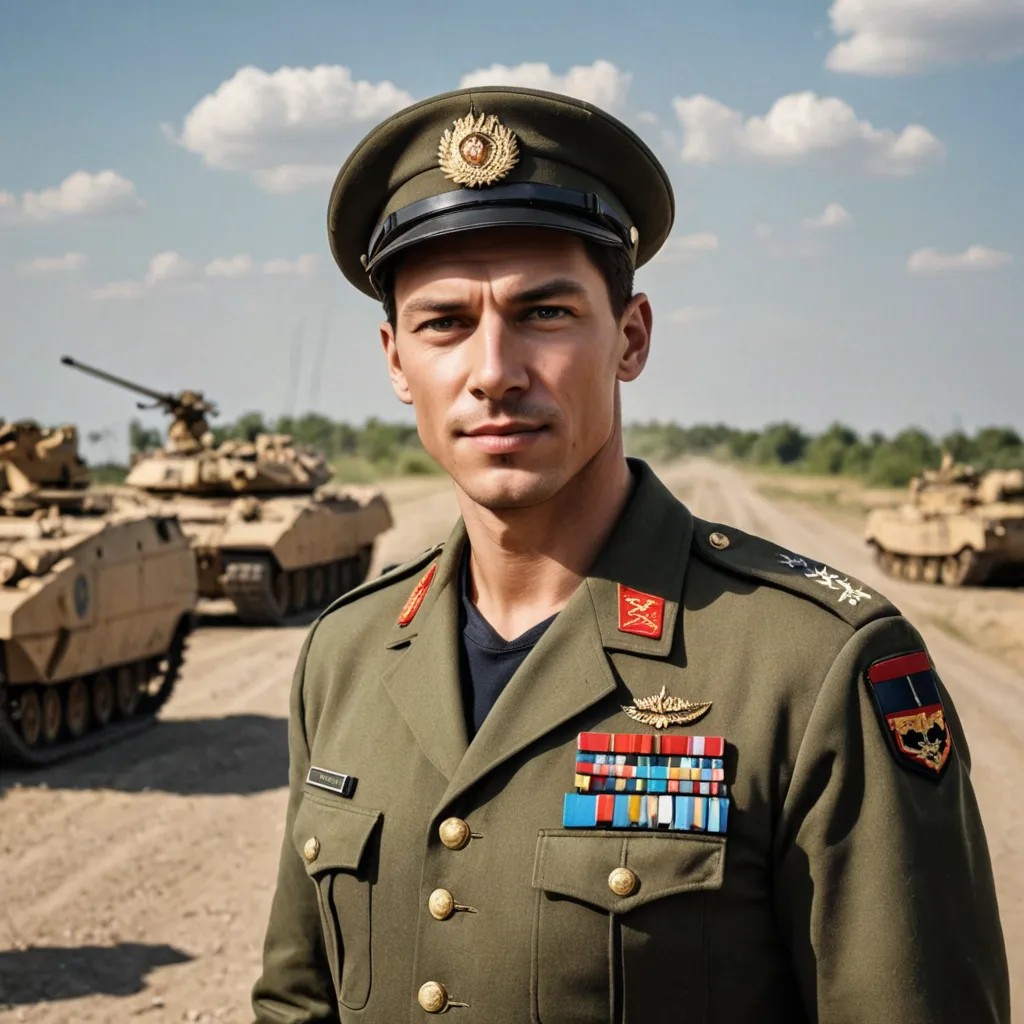 Старший Лейтенант Армии Photo Style