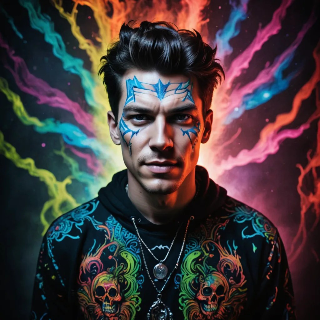 Dramatic Psychedelic Horrorcore Photo Style