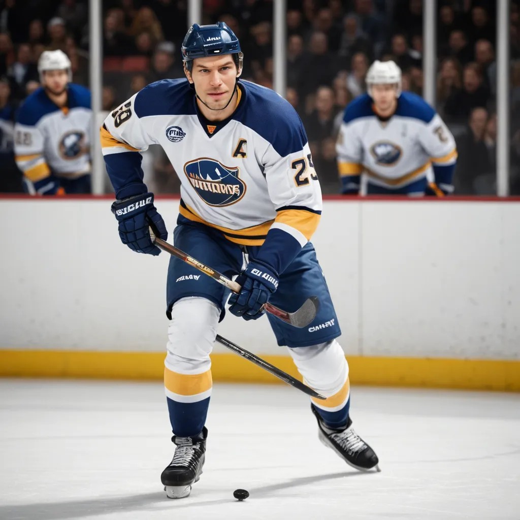 Hockey Player Photo Style