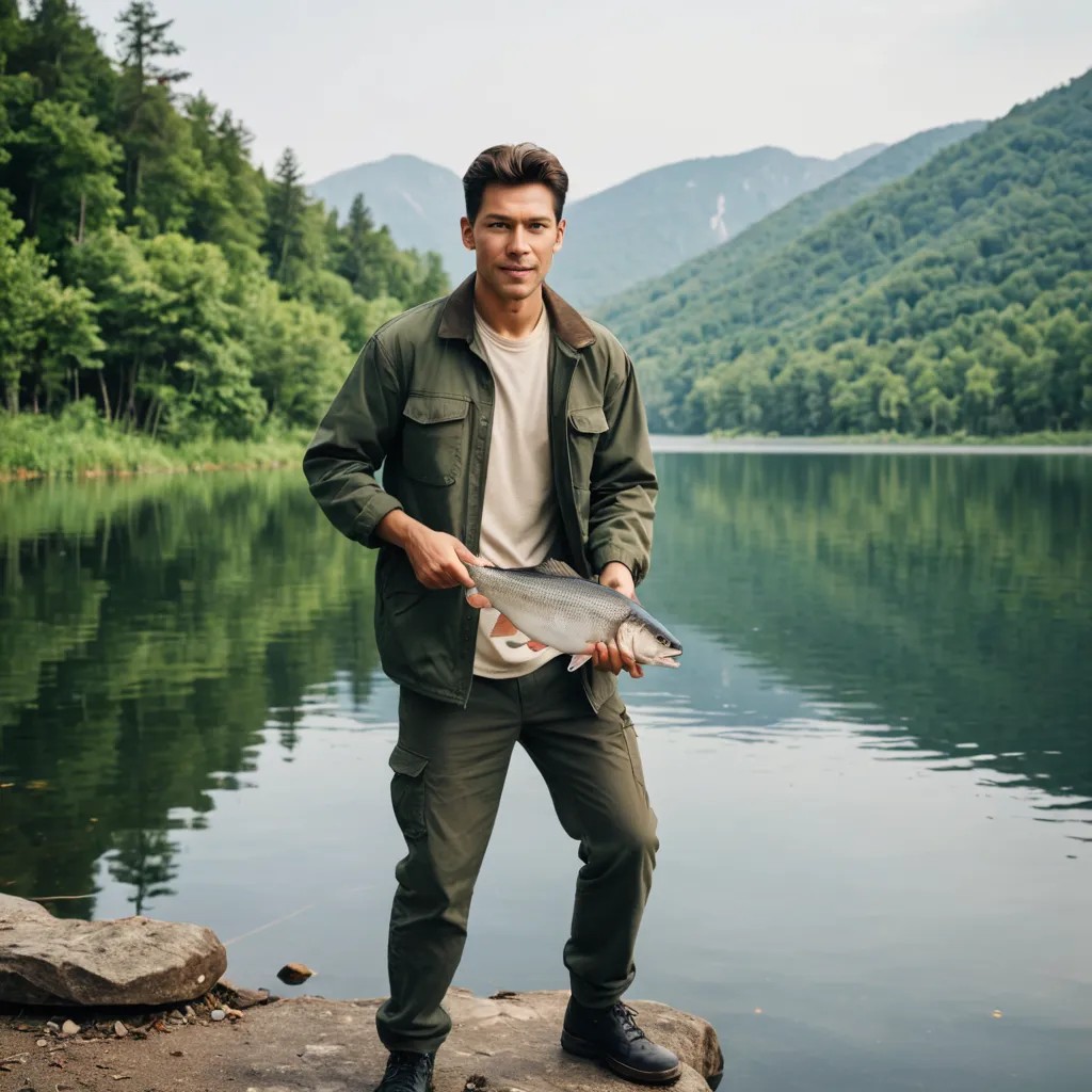 Lake Fishing Photo Style