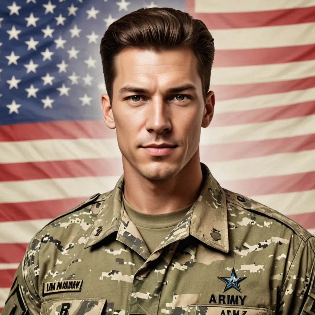 Make My Picture into US Army Photo Style