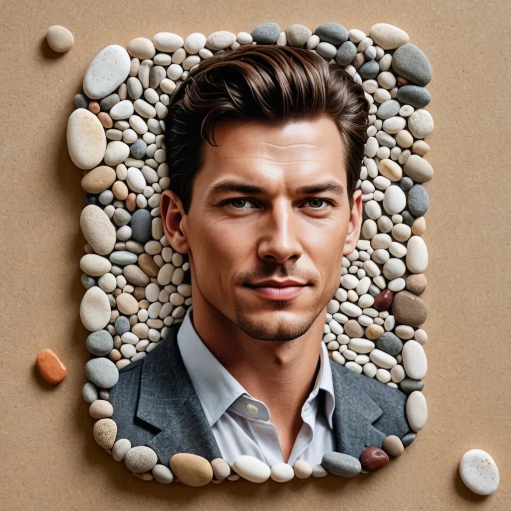 Pebble Art Photo Style