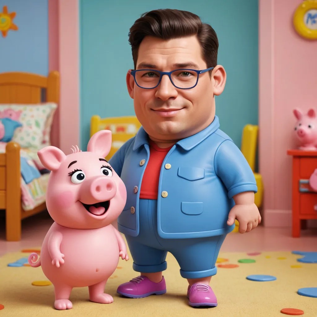 Pepa Pig Cartoon Photo Style