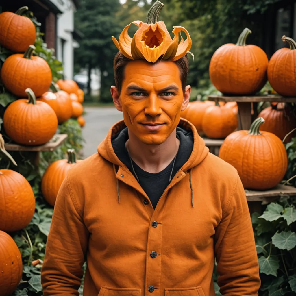Pumpkin Head Photo Style