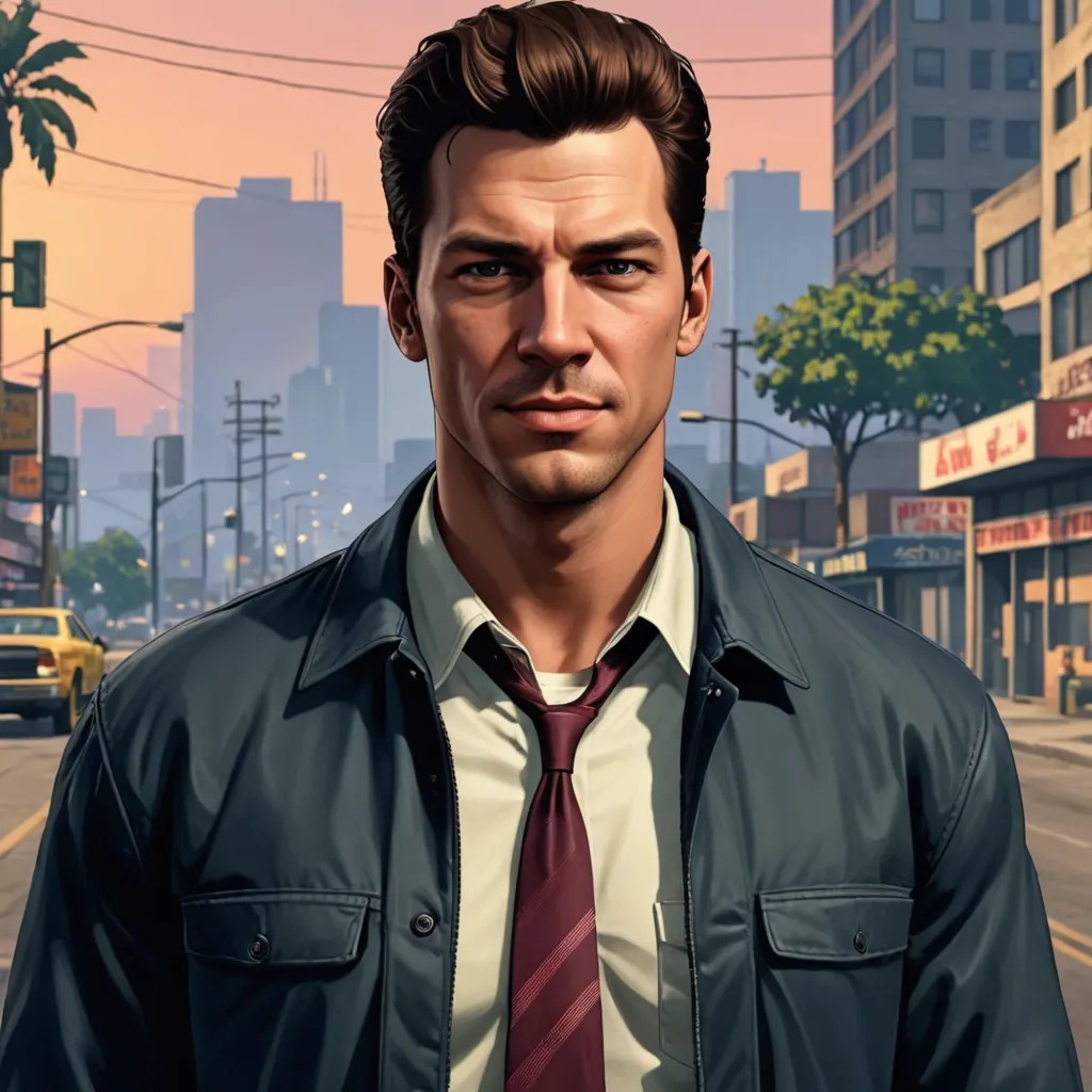 Screensaver from the GTA game Photo Style