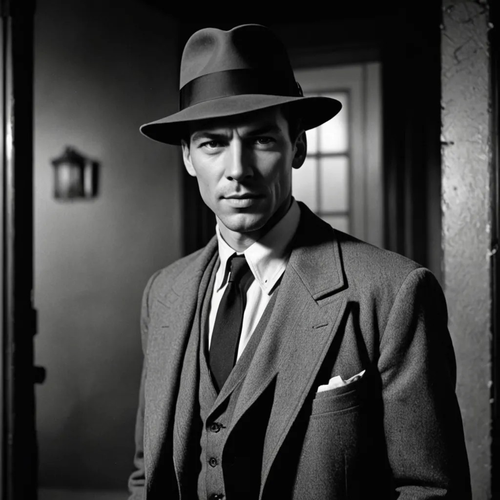 Converted 1940s Detective Film Noir image