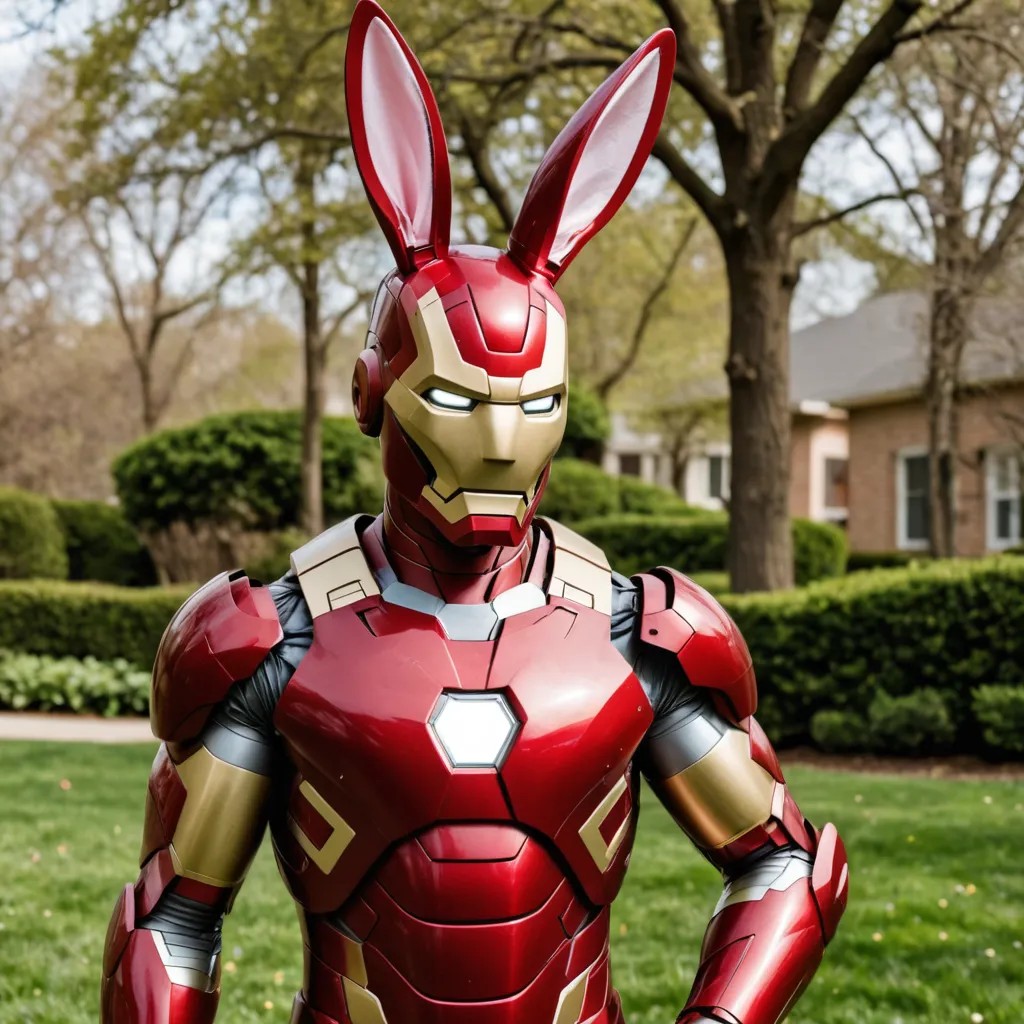 Iron Man Easter Bunny Photo Style