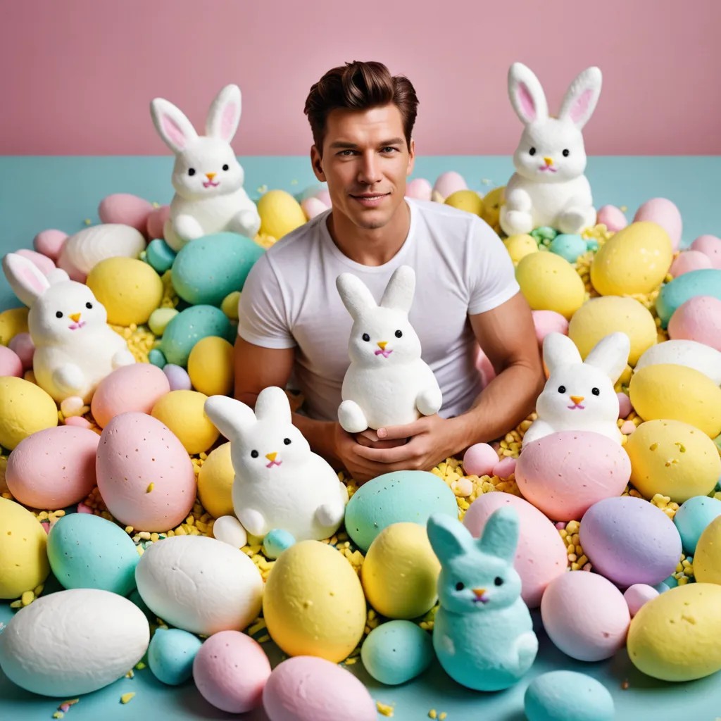 Marshmallow Easter Peep Photo Style