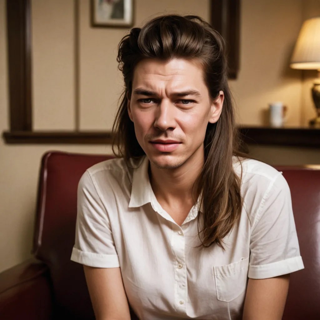 Show the Girl Crying, Like She Got Bad News. Photo Style