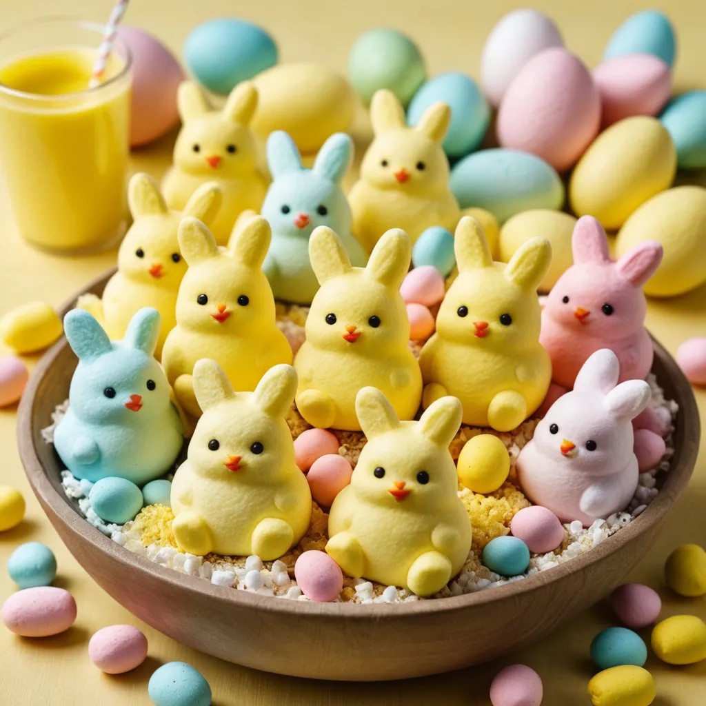 Yellow Marshmallow Easter Peep Photo Style