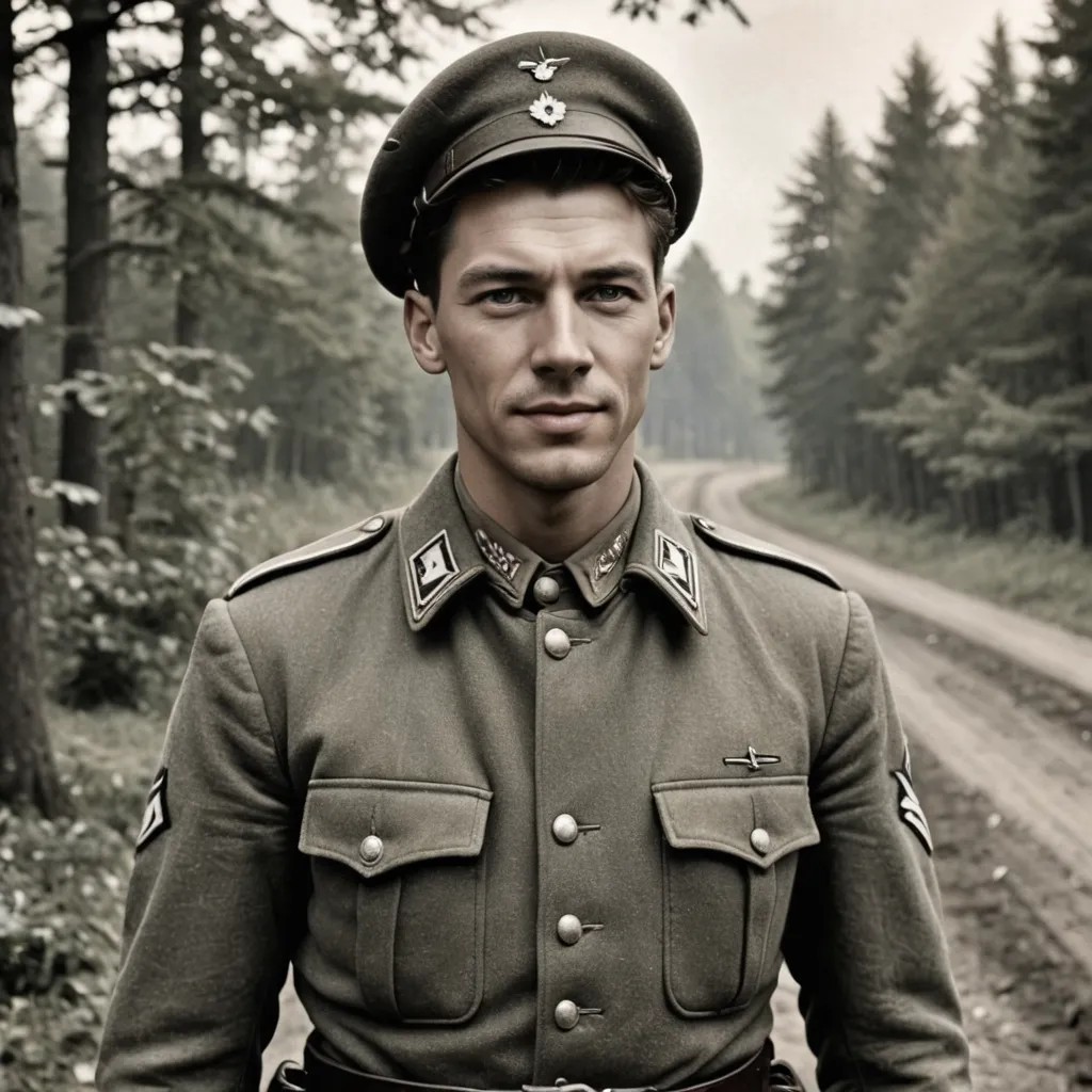1944 German Soldier Photo Style