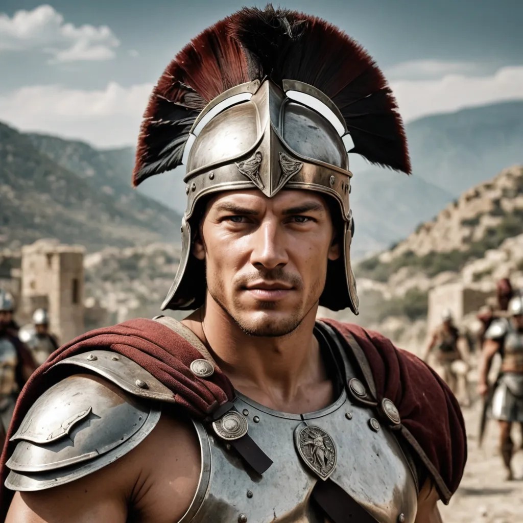 A Spartan Land Warrior of the Peloponnesian War Photo Style
