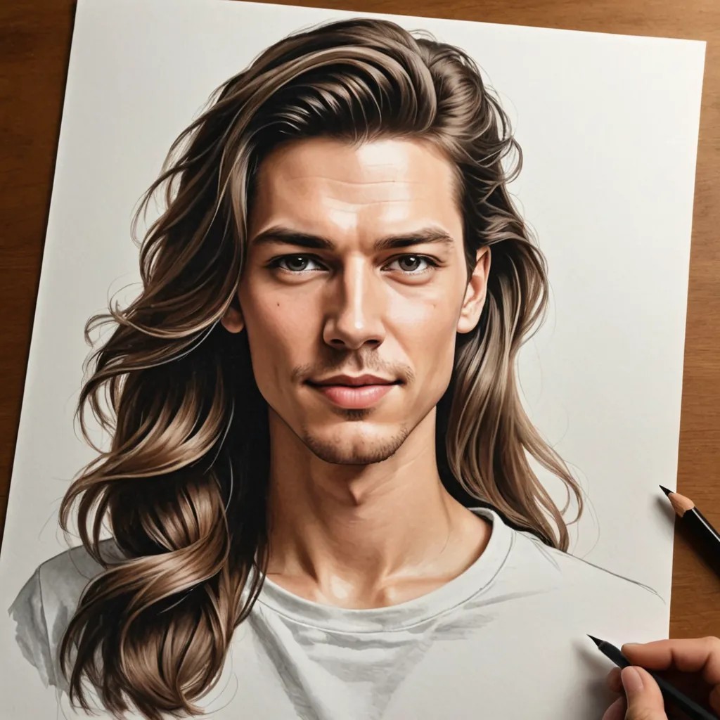 Girl Drawing Photo Style