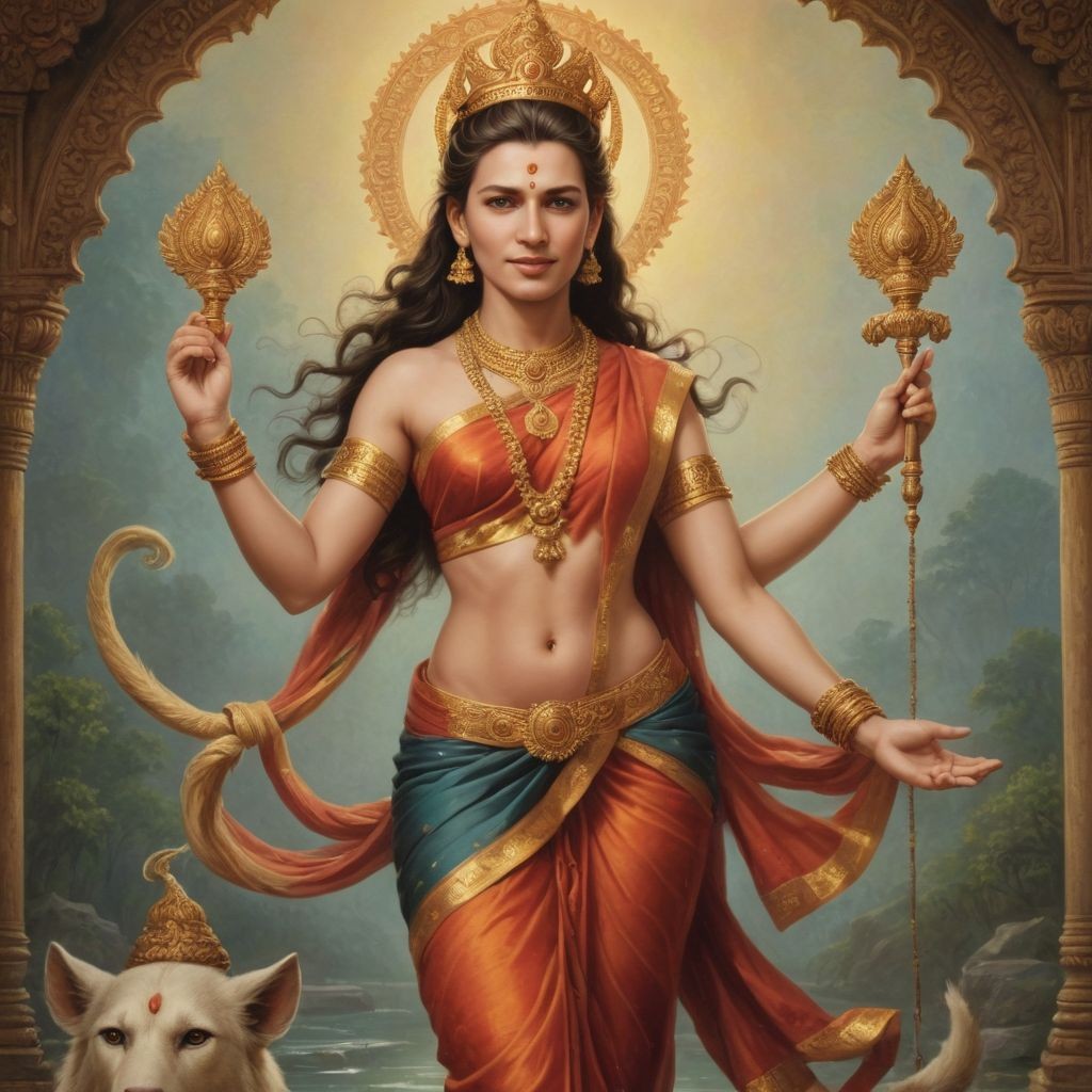 Hindu Female Goddess Photo Style