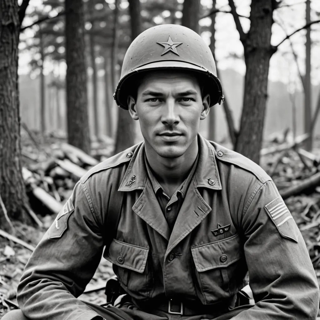 Korean War American Soldier Photo Style