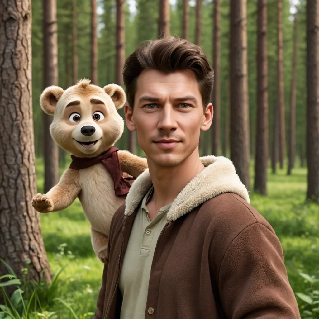 Masha and the Bear Photo Style