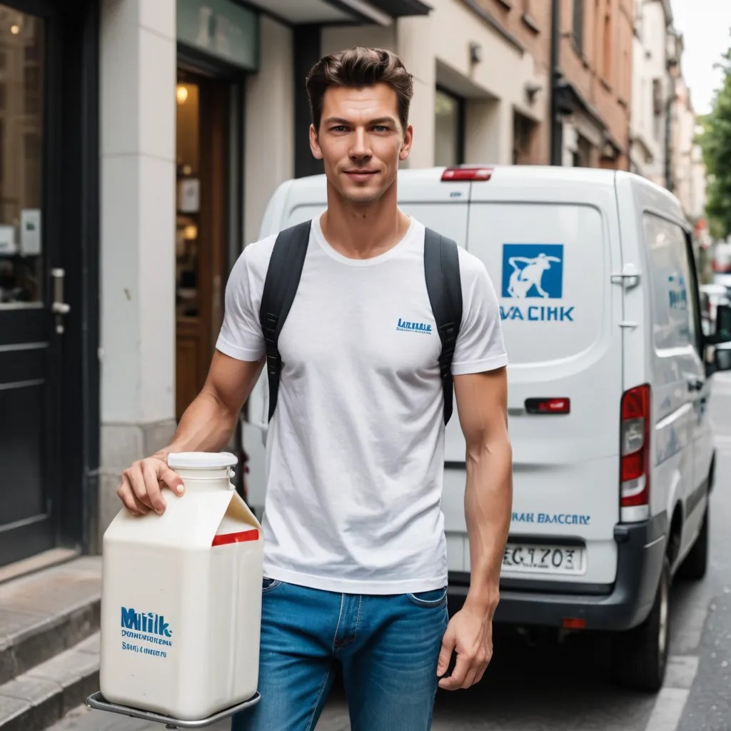 Milk Delivery Man Photo Style