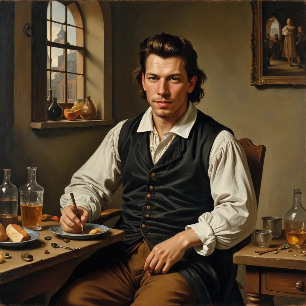 Painting in the Dutch Bourgeoisie of Jan Steen Photo Style