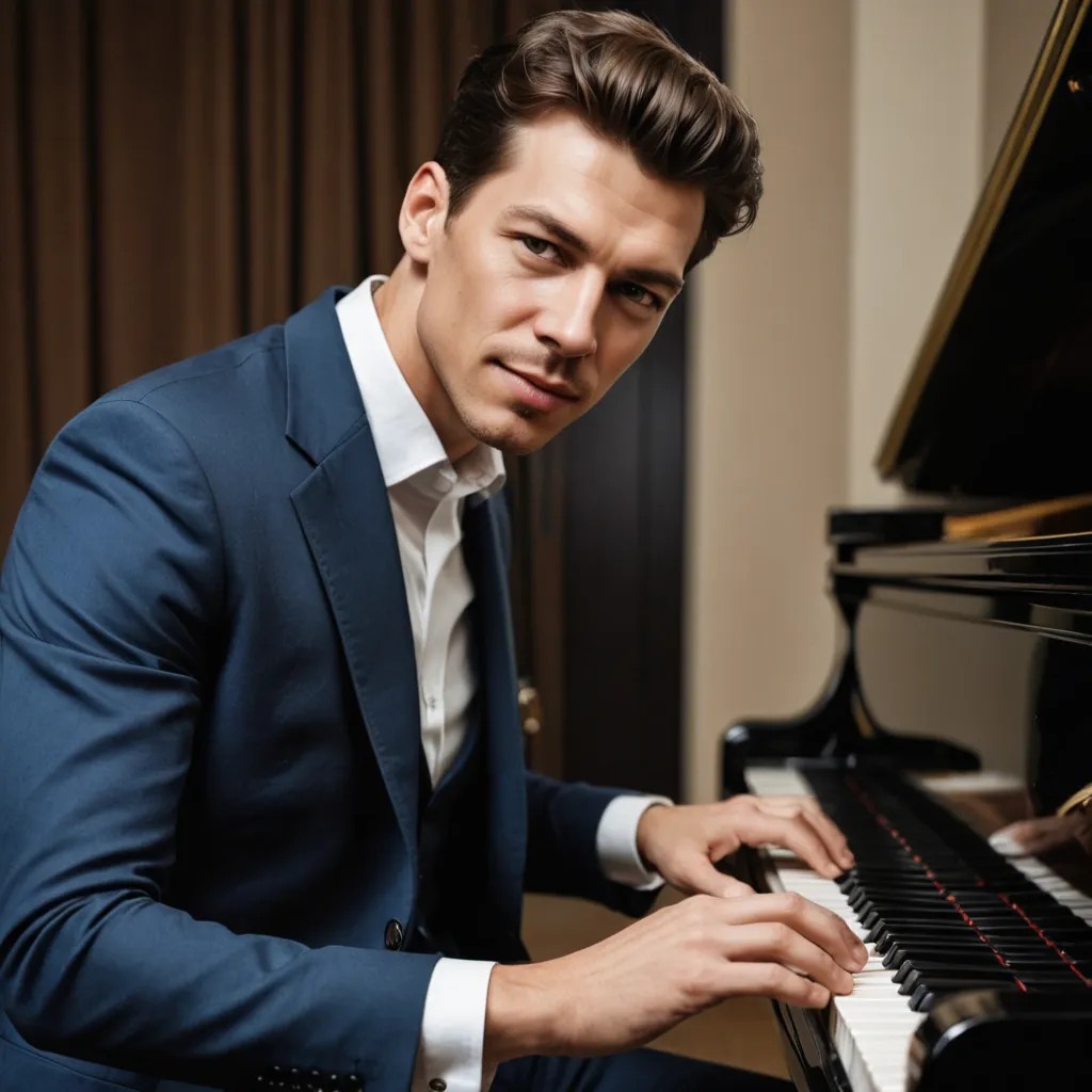 Piano Player Photo Style