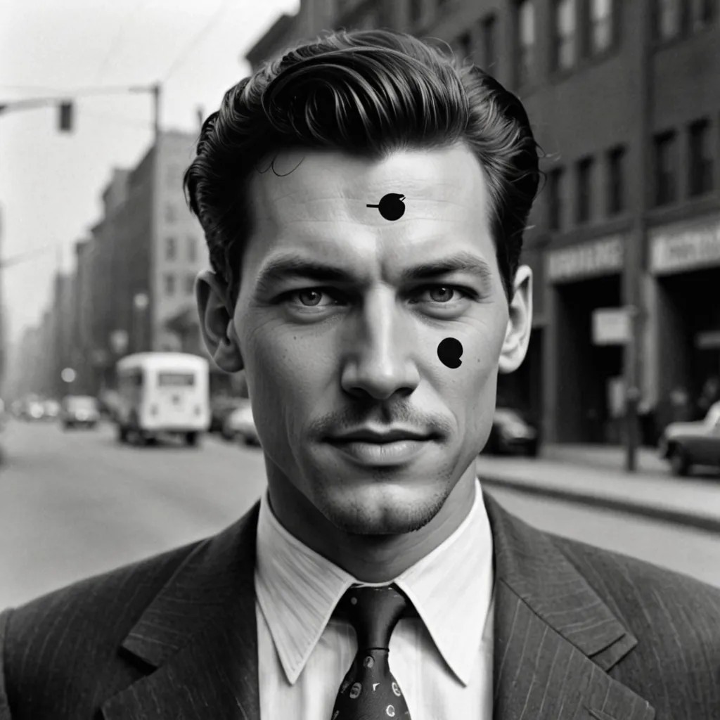 Rubber Hose Animation Pac-Man Eyes 1930s Photo Style