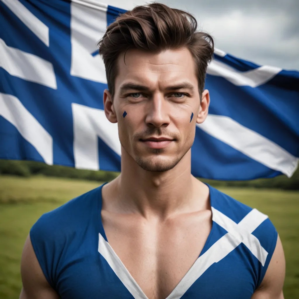 Scottish Flag Photo Style