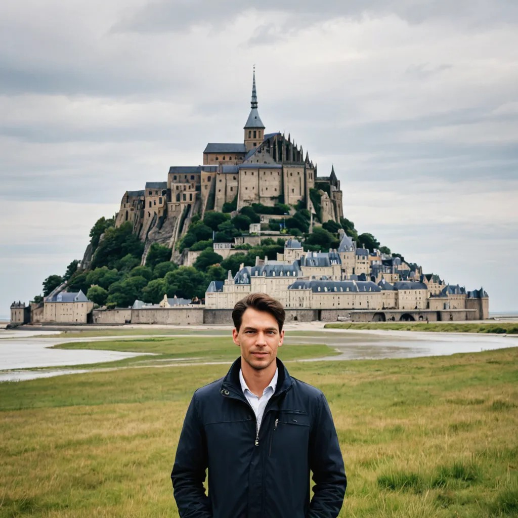 Touristic Picture Near Le Mont Saint Michel Photo Style