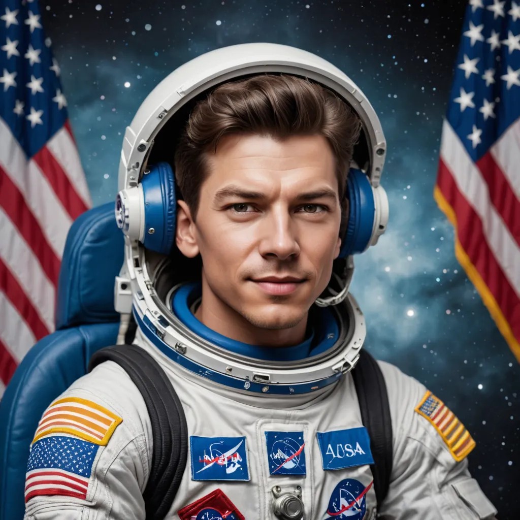 USA Kids in Space Photo Style