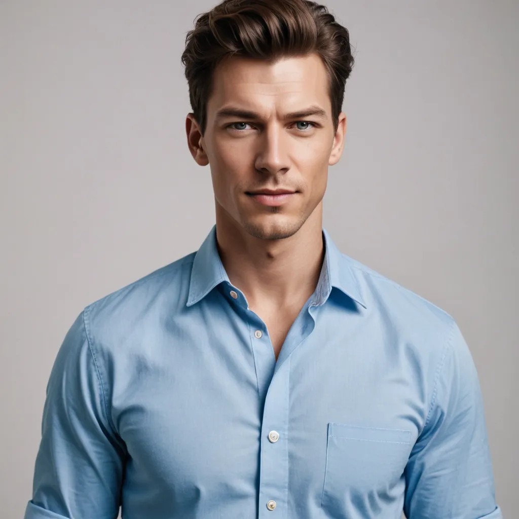 Blue Shirt Photo Style