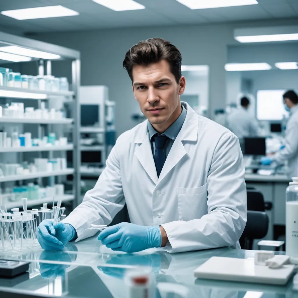 Me working in a high-tech medical microbiology lab Photo Style