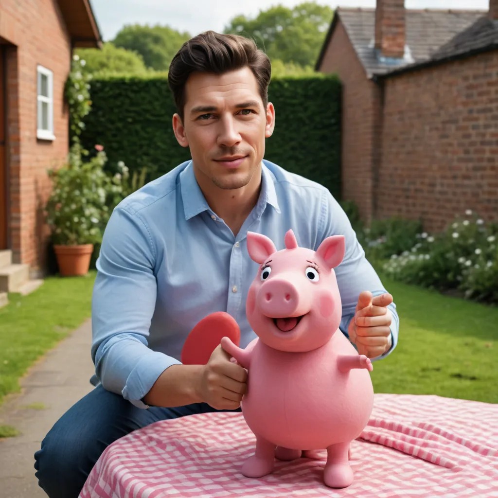 Peppa Pig as Real Life Photo Style