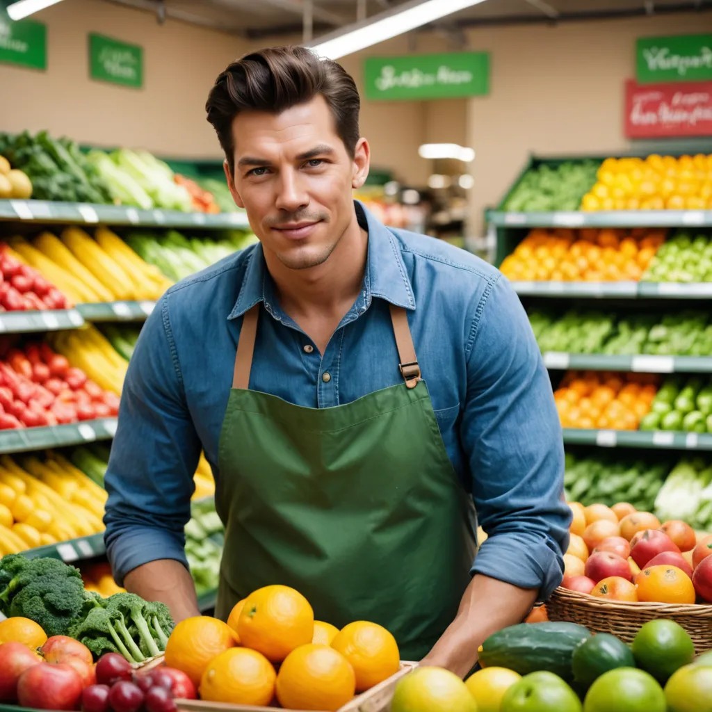 Person in a Fruit and Veggies Store Selling You Their Best Product Photo Style