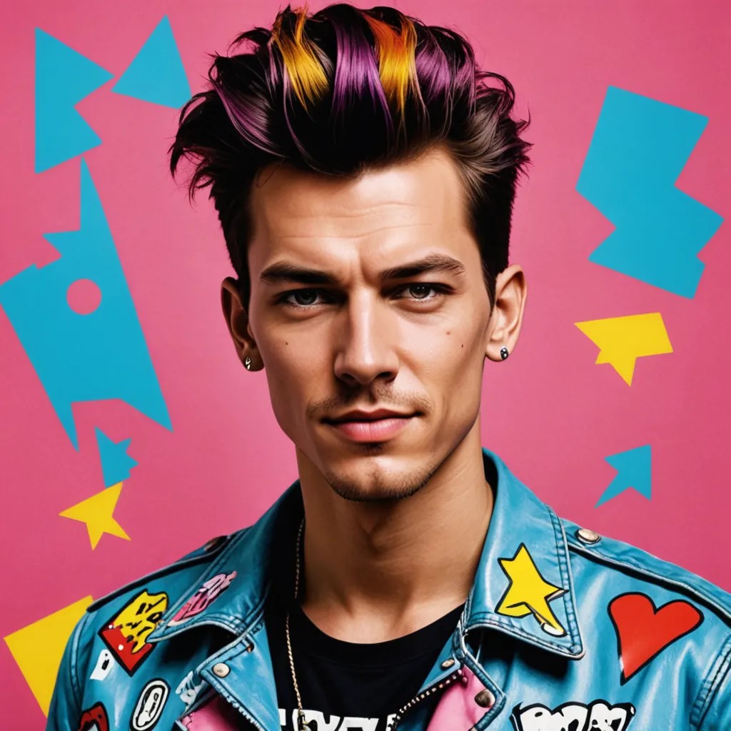 Pop Art But Punk Photo Style