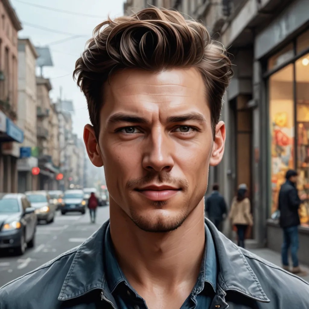 Semi-Realistic Digital Painting, Illustrated Poster Photo Style