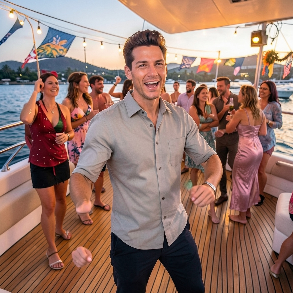 Dance Party on the Yacht Photo Style