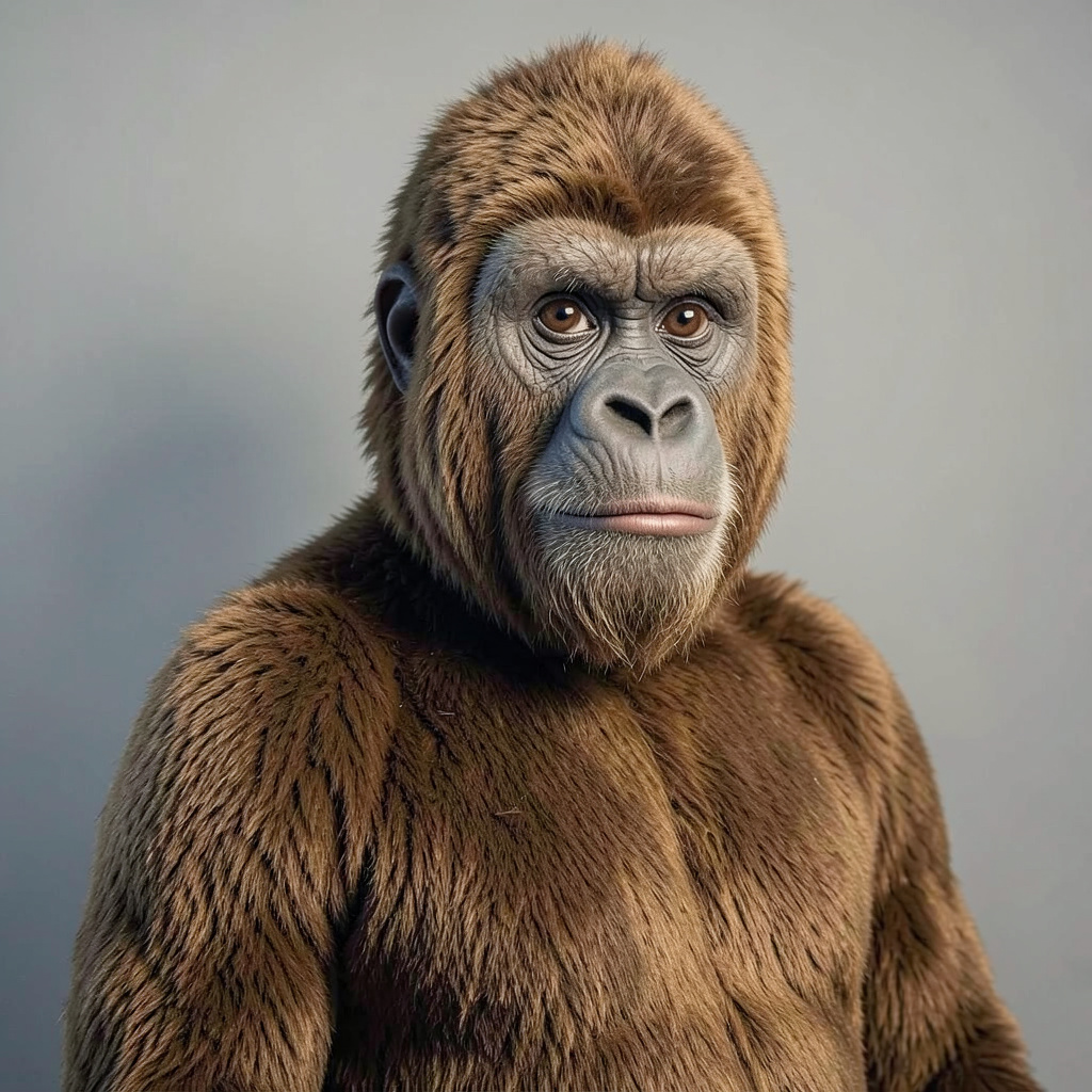 Dressed in a Gorilla Costume Photo Style