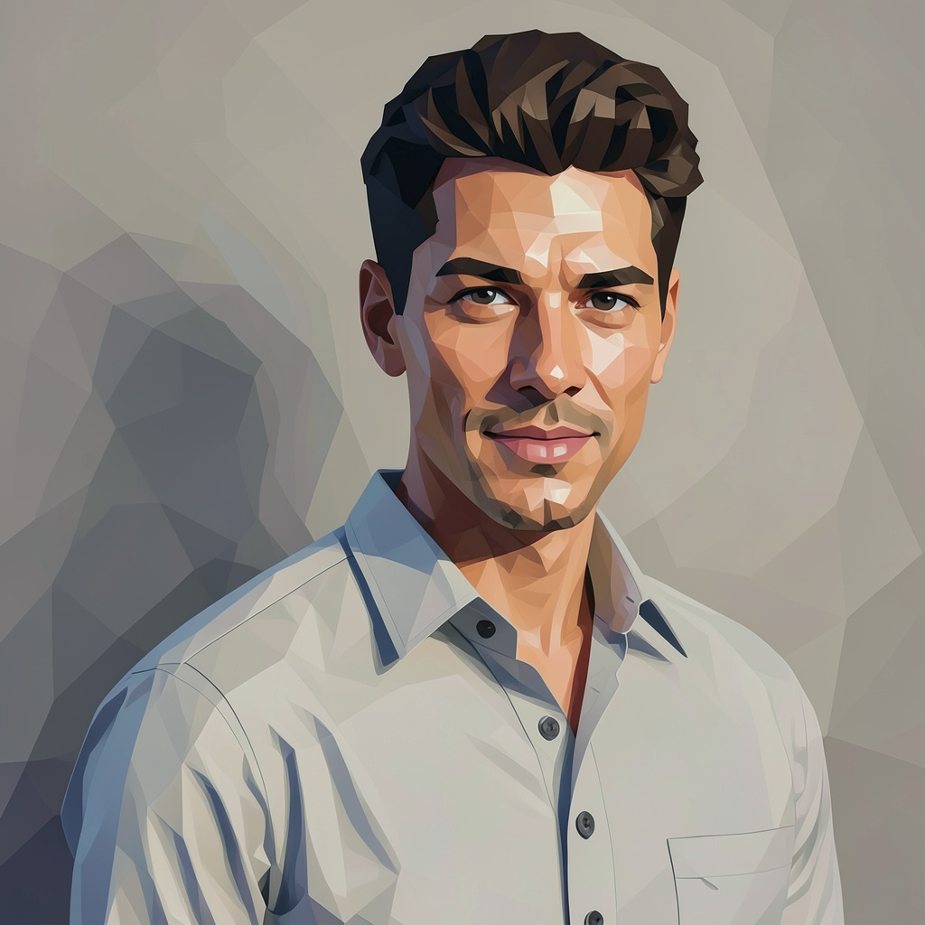 Polygonal Contour Shaped Android Photo Style