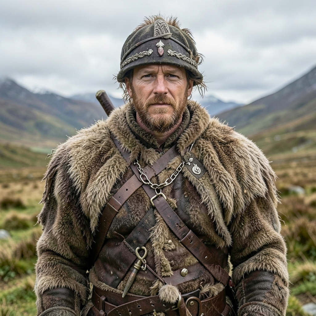 Scottish Highland Warrior Photo Style