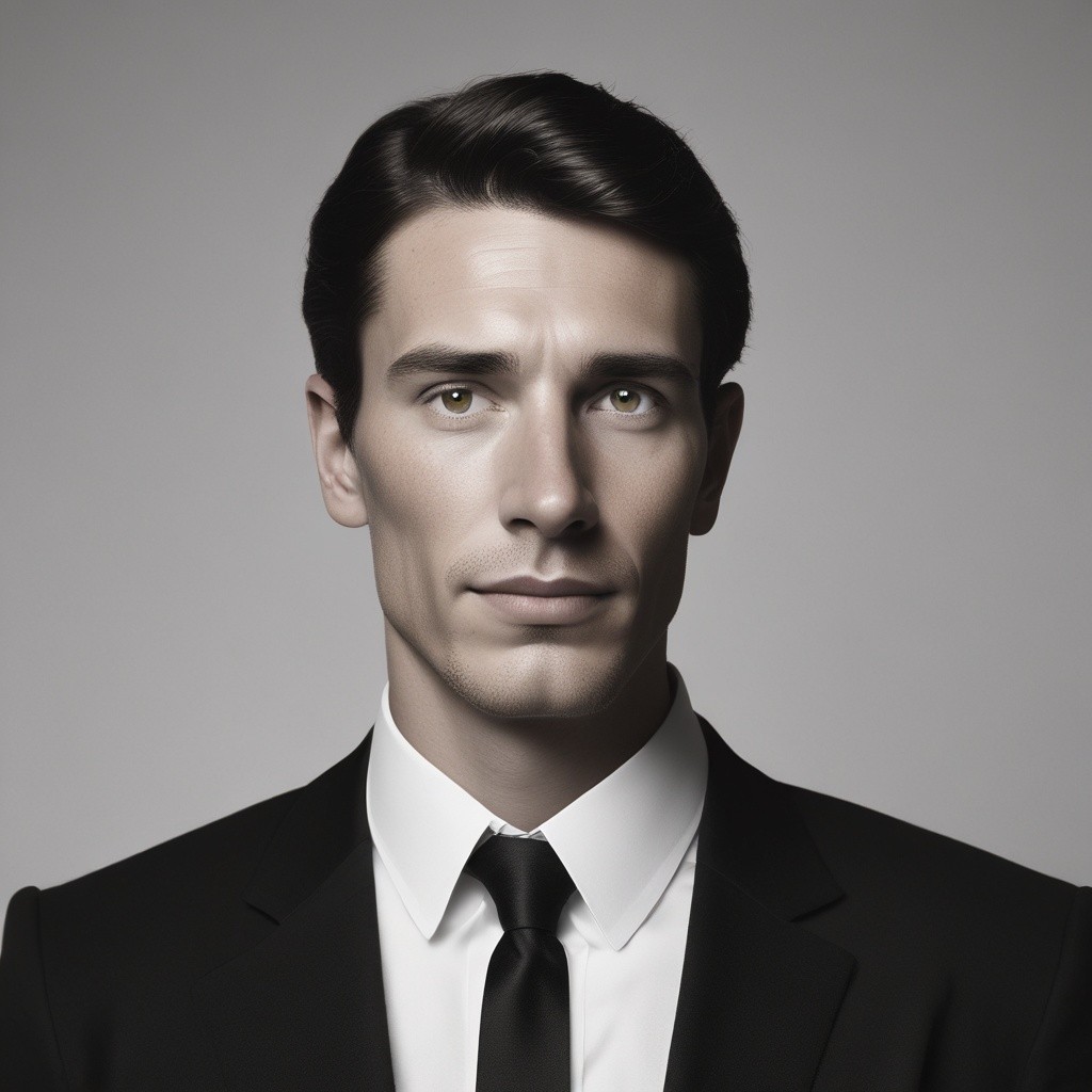 White Clergy Collar with Black Shirt Photo Style
