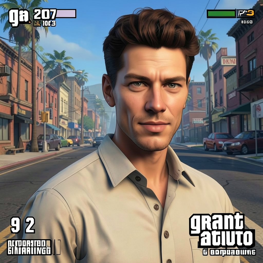 2007 GTA Grand Theft Auto PS3 Gameplay 3D Graphics Photo Style