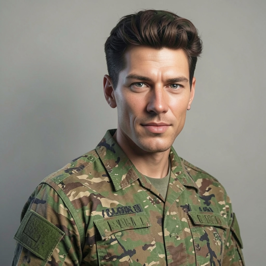 В стиле военной формы камуфляж Photo Style