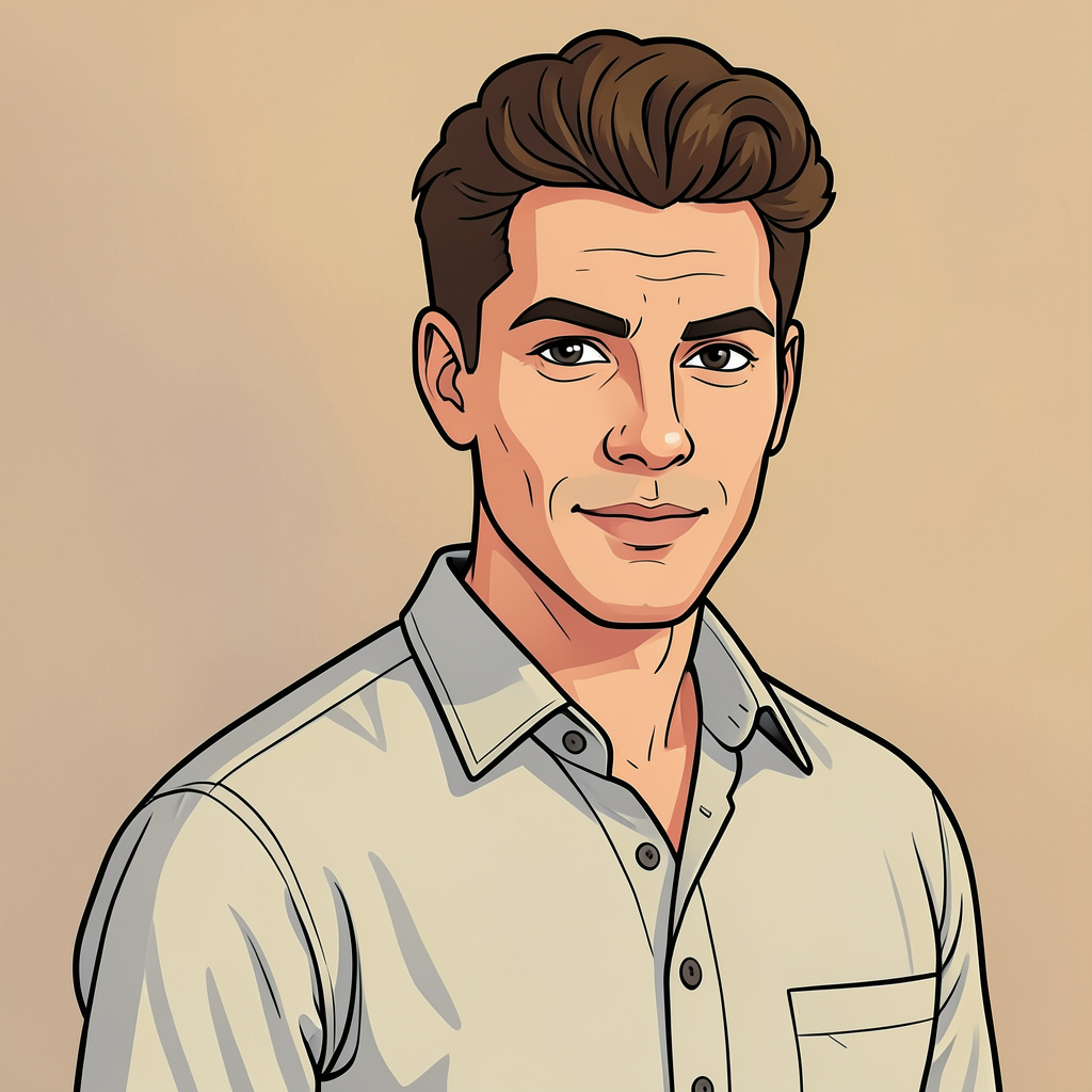 Joey Ahlbum Cartoon Photo Style